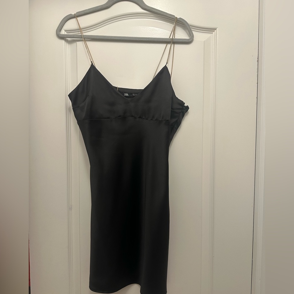 Zara Black Slip Dress